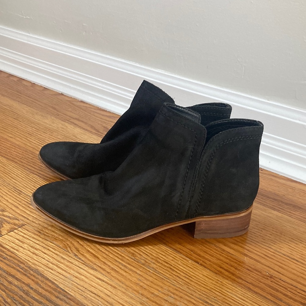 Women's Black Suede Ankle Boots